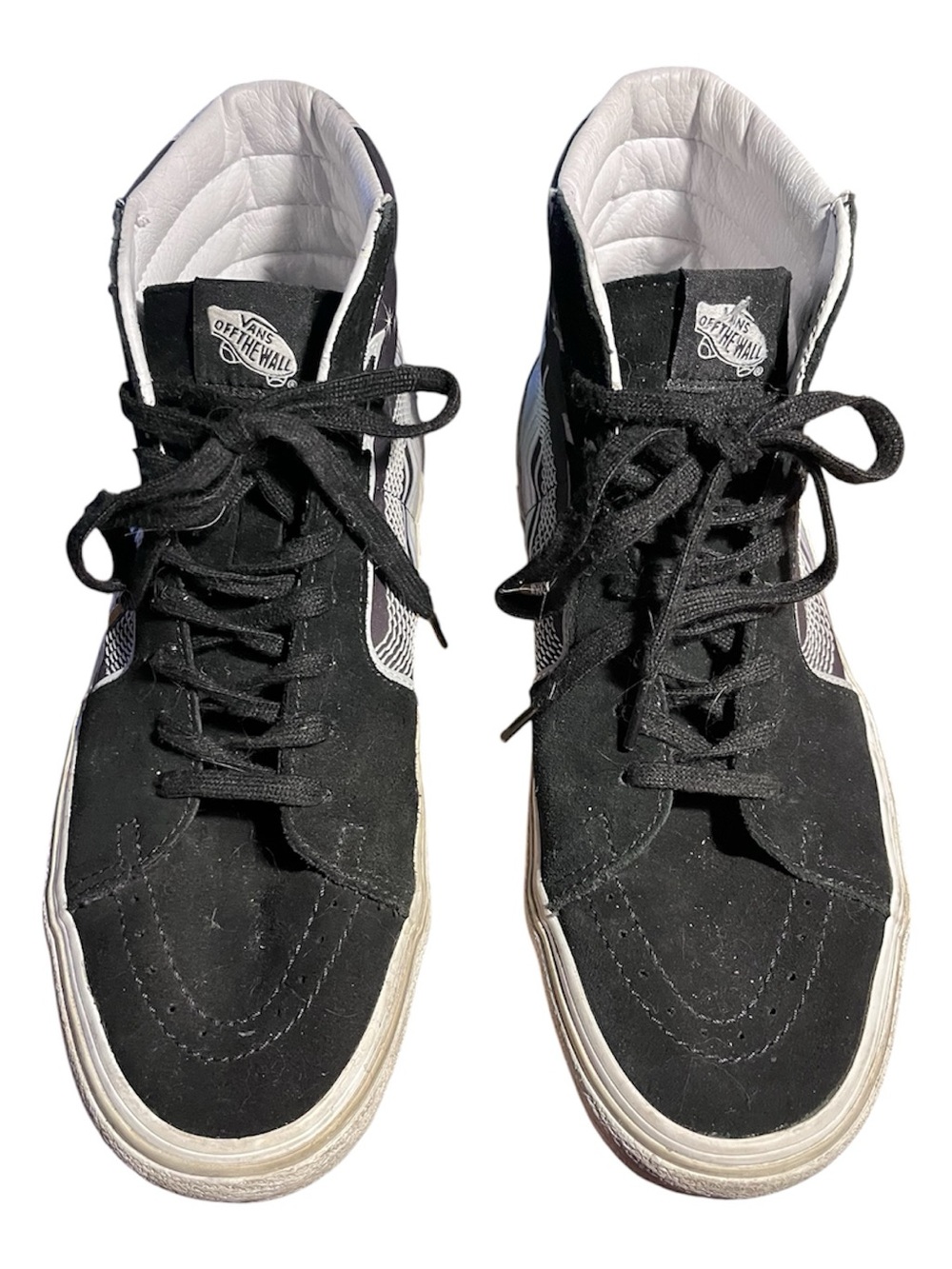 Vans Black & White High-Top Skate Sneakers